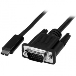 StarTech.com Cable Convertidor USB-C Macho - VGA Macho, 1 Metro, Negro 