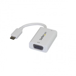 StarTech.com Adaptador de Video Externo USB-C Macho - VGA Hembra, Blanco 