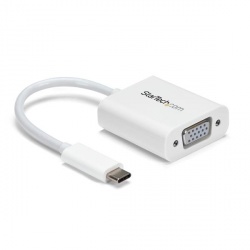 StarTech.com Adaptador de Video USB C - VGA, Blanco 