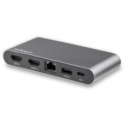 StarTech.com Docking Station DK30C2HAGPD USB, 3x USB 3.0, 1x USB 2.0, 2x HDMI, 1x RJ-45, Gris 