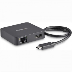 StarTech.com Docking Station USB-C con Gigabit Ethernet, HDMI 4K, Negro 