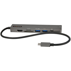 StarTech.com Docking Station DKT30CHSDPD1 USB 3.2, 1x SD/MMC, 1x MicroSD, 1x HDMI, 1x RJ-45, Negro/Gris 