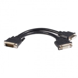 StarTech.com Cable LFH 59 Macho - 2x DVI I Hembra, 20cm, Negro 