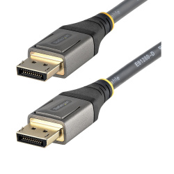 StarTech.com Cable DisplayPort con Certificación VESA DisplayPort 1.4 Macho - DisplayPort 1.4 Macho, 8K, 120Hz, 1 Metro, Gris/Negro 