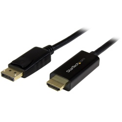 StarTech.com Cable DisplayPort 1.2 Macho - HDMI Macho, 4K, 30Hz, 2 Metros, Negro 