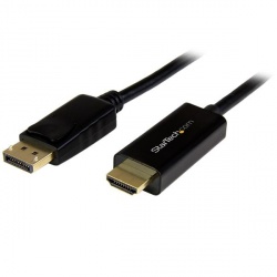 StarTech.com Cable DisplayPort 1.2 Macho - HDMI Macho, 4K, 30Hz, 3 Metros, Negro 