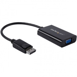 StarTech.com Adaptador de Video DisplayPort - VGA con Audio, Negro 