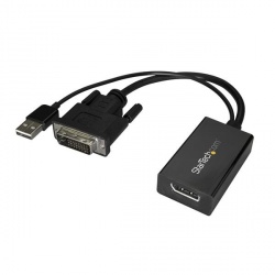 StarTech.com Adaptador DVI Macho - DisplayPort Hembra, Alimentado por USB 