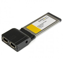 StarTech.com Ethernet ExpressCard EC13942A2, Alámbrico, 400 Mbit/s, con 2 Puertos Firewire 