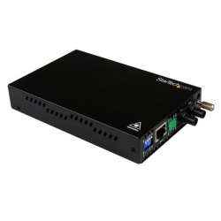 StarTech.com Convertidor de Medios Ethernet 10/100 Mbps a Fibra Multimodo Conector ST - 2km 