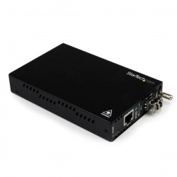 StarTech.com Convertidor de Medios de Fibra Ethernet Gigabit con OAM Administrado - Multimodo LC, 550 Metros 