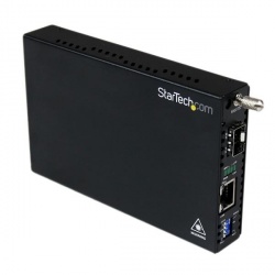 StarTech.com Convertidor de Medios Gigabit Ethernet UTP RJ45 a Fibra con una Ranura SFP Disponible 