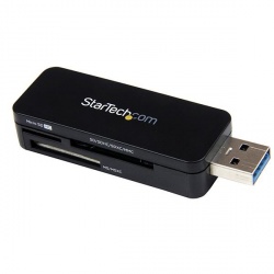 StarTech.com Lector USB 3.0 Super Speed Compacto de Tarjetas de Memoria Flash para Mac/PC 
