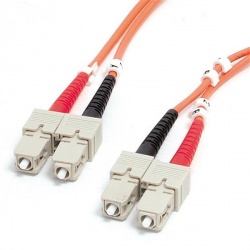 StarTech.com Cable Fibra Óptica Multimodo SC Macho - SC Macho, 2 Metros, Naranja 