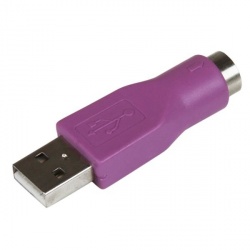 Startech.com Adaptador de Teclado PS/2 Hembra - USB Macho, Morado 