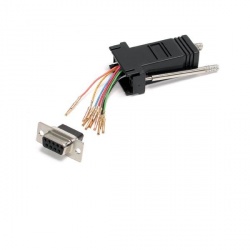 StarTech.com Adaptador Modular Serial DB9 Hembra - RJ-45 Hembra, Negro 