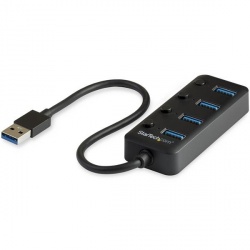 StarTech.com Hub USB A 3.0 de 4 Puertos, 5000 Mbit/s, Negro 