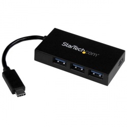 StarTech.com Hub USB C 3.0 Macho - 3x USB A/1x USB C, 5000 Mbit/s, Negro 