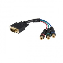 StarTech.com Adaptador DVI Macho - 3x RCA Hembra, 15cm, Negro 