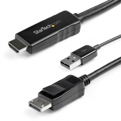 StarTech.com Cable HDMI 1.4 Macho - DisplayPort 1.2 Macho, 4K, 30Hz, 2 Metros, Negro 
