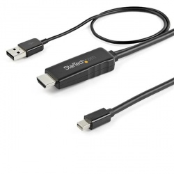 StarTech.com Cable HDMI 1.4 Macho - Mini DisplayPort Macho, 4K, 30Hz, 2 Metros, Negro 