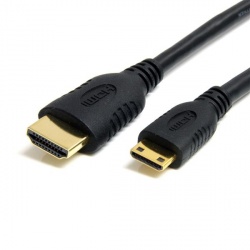 StarTech.com Cable de Alta Velocidad con Ethernet HDMI Macho - Mini-HDMI Macho, 30cm, Negro 