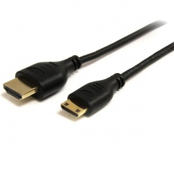 StarTech.com Cable Delgado de Alta Velocidad con Ethernet HDMI Macho - HDMI Macho, 90cm, Negro 