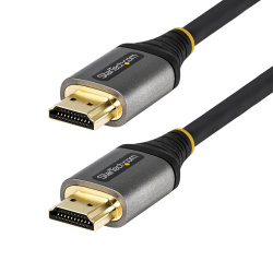 StarTech.com Cable HDMI A 2.1 Macho - HDMI A 2.1 Macho, 8K, 120Hz, 2 Metros, Gris/Negro 