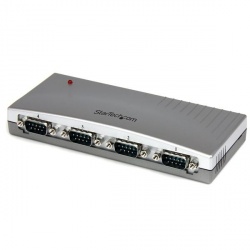 StarTech.com Adaptador Hub USB a RS-232, 4 Puertos, 0.115 Mbit/s 