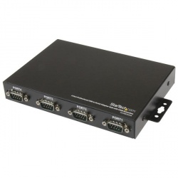 StarTech.com Hub de 4 Puertos Serial DB9 a USB con Retención de COM, 0.23 Mbit/s 