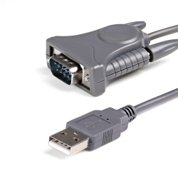 StarTech.com Cable USB 2.0 Macho - DB9 Macho, 90cm, Gris 