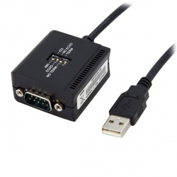 StarTech.com Cable USB - Puerto Serie Serial RS422 y 485 DB9, 1.8 Metros, Negro 