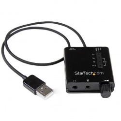 StarTech.com Tarjeta de Sonido Estéreo USB Externa, Adaptador con Salida SPDIF, Negro 
