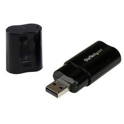 StarTech.com ICUSBAUDIOB Adaptador de Audio USB A - 2x 3.5mm, Negro 