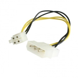 StarTech.com Cable de Poder Molex 4-pin Macho - ATX 4-pin Macho, 15cm 