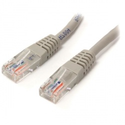 StarTech.com Cable Patch Cat5e UTP Moldeado RJ-45 Macho - RJ-45 Macho, 2.1 Metros, Gris  