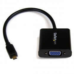 StarTech.com Adaptador Micro HDMI 19-p Macho - VGA 15-p Hembra, Negro 