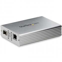 StarTech.com Convertidor de Medios Gigabit Ethernet a Fibra Óptica Multimodo SFP+, 9km 