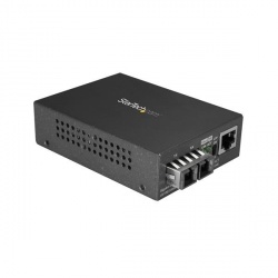 StarTech.com Convertidor de Medios Gigabit Ethernet RJ45 a Fibra Óptica SC Multimodo 1000Base-SX, 550m 