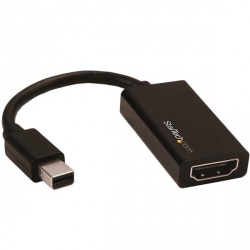 StarTech.com Adaptador Mini DisplayPort 1.4 Macho - HDMI Hembra, 4K, 60Hz, 15cm, Negro 