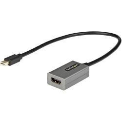 StarTech.com Adaptador Mini DisplayPort 1.2 Macho - HDMI Hembra, 1080p, Gris/Negro 