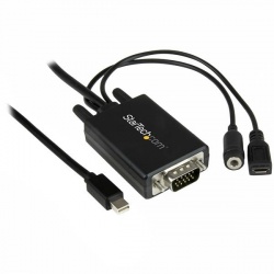 StarTech.com Cable Adaptador mini DisplayPort 1.2 Macho - VGA Macho, 1080p, 3 Metros, Negro 