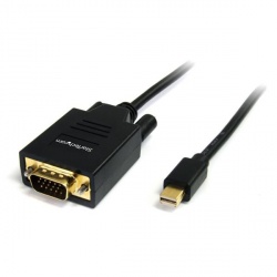 StarTech.com Cable Mini DisplayPort Macho - VGA (D-Sub) Macho, 1.8 Metros, Negro 