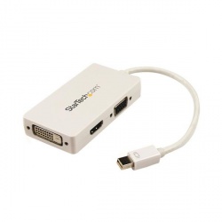 StarTech.com Adaptador Mini DisplayPort - VGA/DVI/HDMI, Blanco, para MacBook 