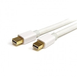StarTech.com Cable Mini DisplayPort 1.2 Macho - Mini DisplayPort 1.2 Macho, 4K, 60Hz, 2 Metros, Blanco 
