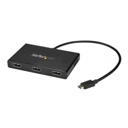 StarTech.com Splitter Divisor USB-C a 3 Puertos HDMI, Negro 