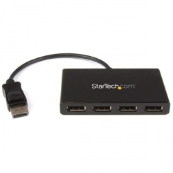 StarTech.com Splitter Multiplicador DisplayPort 1.2 - 4x DisplayPort, Negro 