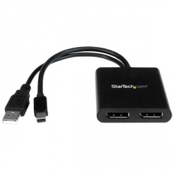 StarTech.com Splitter Multiplicador Mini DisplayPort - 2x DisplayPort, Negro 
