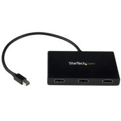 StarTech.com Convertidor Mini DisplayPort - 3x HDMI, Hub MST, Negro 