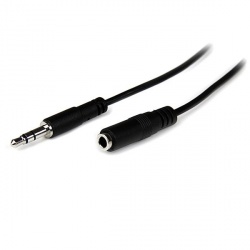 StarTech.com Cable 3.5mm Macho - 3.5mm Hembra, 2 Metros, Negro 